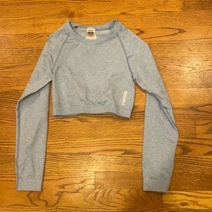 Gymshark Blue work out top. Size medium